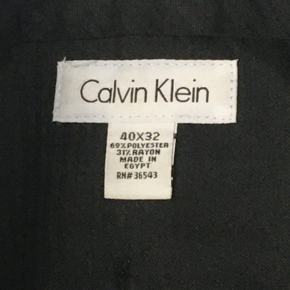Calvin Klein Mens Trousers w Cuffs   Sz 40 - Picture 5 of 6